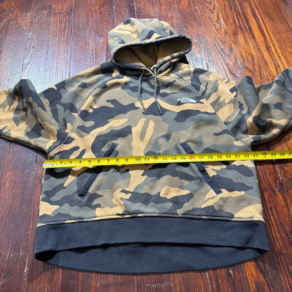 The North Face Hoodie Womens Large Camo Green Brown Pullover Gorpcore